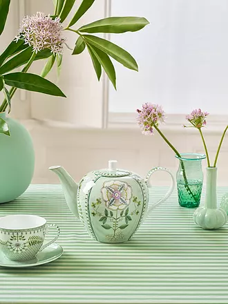 PIP STUDIO | Théière Large LILY & LOTUS 1,6l Tiles Lilac | hellgrün